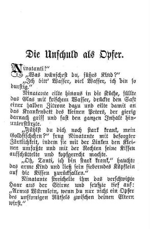 Die Unschuld als Opfer
