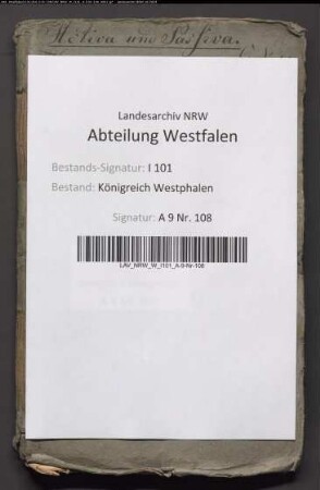 Aktiva und Passiva des aufgehobenen Domkapitels Paderborn