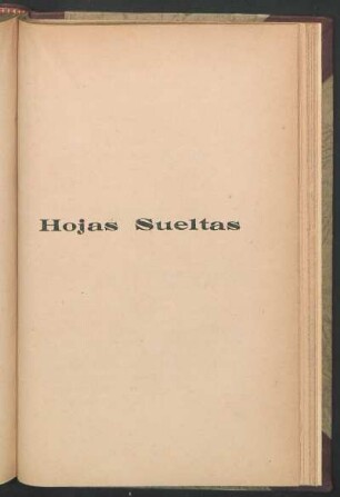 Hojas sueltas