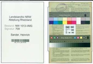 Entnazifizierung Heinrich Sander , geb. 22.08.1891 (Gerber)