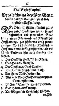 1. Kap. Vergleichung des Menschen.