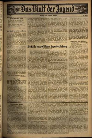 Zweite Ausgabe vom Donnerstag, den 28. April 1932.