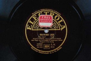 Solveigs Lied : "Peer Gynt" / Grieg