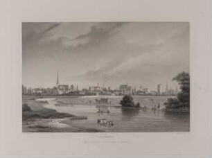 Salzwedel: Stadtansicht von Süden (Brandenburgisches Album, Blatt 34)