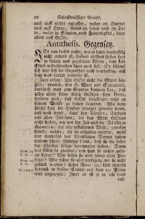 Antithesis. Gegensatz