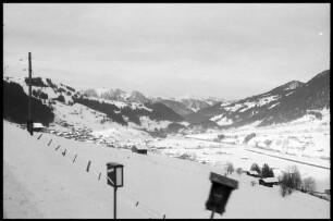 Gstaad: winterliche Strecke, Gstaad- Zweisimmen, Golden Pass