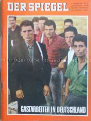 Nachrichtenmagazin "Der Spiegel" mit Titelstory zu Gastarbeitern in Deutschland