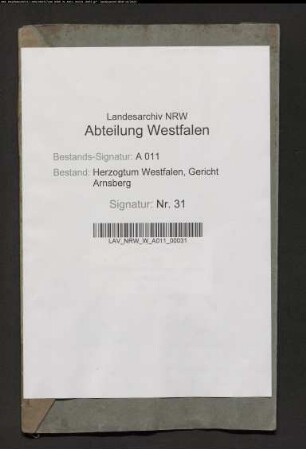 Testament Franz Veltins, Hellefeld