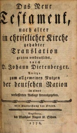 Biblia sacra, Das ist: Die ganze Heilige Schrift alten und neuen Testaments, [5]