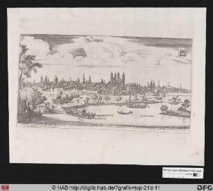Speyer. Stadtansicht von Südost.