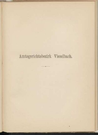 Amtsgerichtsbezirk Vieselbach.