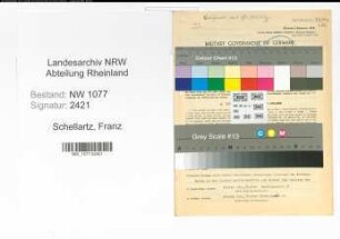 Entnazifizierung Franz Schellartz , geb. 08.09.1922 (Polizist)