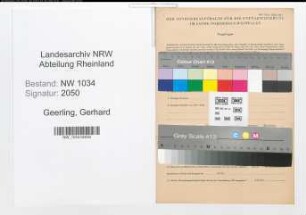 Entnazifizierung Gerhard Geerling , geb. 03.01.1882 (Torpedoingenieur)