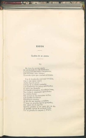 Rosa : Cuadros de un poema