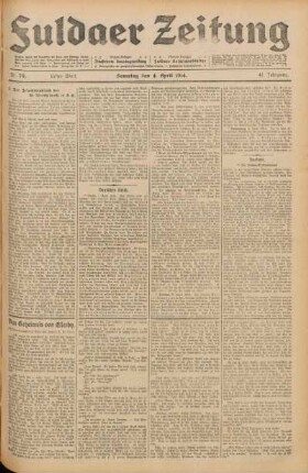 Ausgabe vom Samstag, den 04. April 1914.