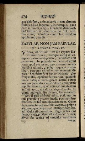 Fabulae, Non Jam Fabulae.