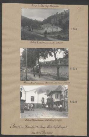 Straßenbarrikade an der Fabrik Diedolshausen