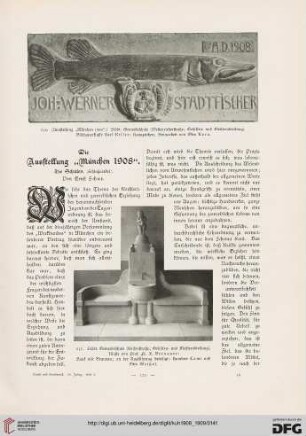 Die Ausstellung "München 1908", [7]: die Schulen
