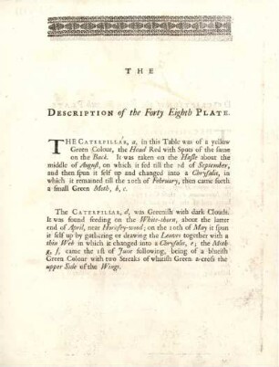 The Description of the Forty Eighth Plate
