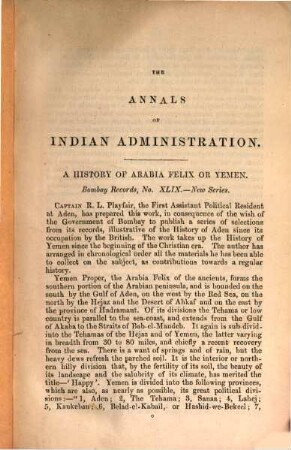 The annals of Indian administration, 3,2
