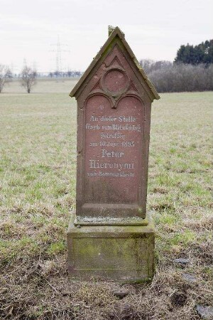 Gedenkstein; Oberursel, Im Langwehr (1.Gewann)
