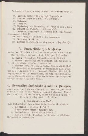 C. Evangelisch-Lutherische Kirche in Preußen