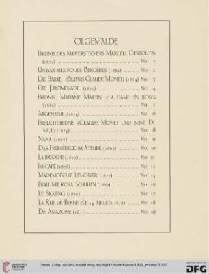Ölgemälde (Nr.1-23)