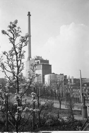 Produktion der kommunalen Fernwärme im städtischen Heizkraftwerk am Rheinhafen