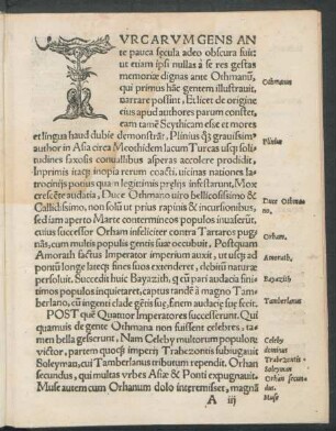 Turcarum Gens Ante pauca saecula adeo obscura fuit ...