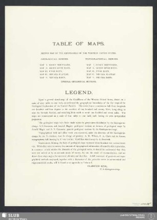 Table Of Maps