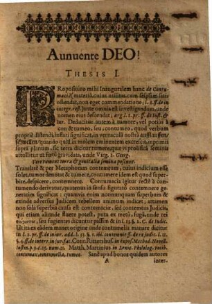Disputatio Juridica Inauguralis De Contumacia