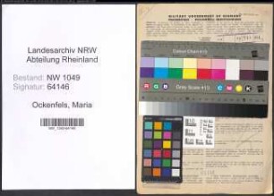 Entnazifizierung Maria Ockenfels , geb. 20.11.1921 (Lehrerin)