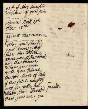 Horace Book 3th Ode 18th