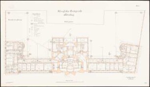 Amtsgericht, Berlin-Schöneberg: Grundriss Kellergeschoss 1:100
