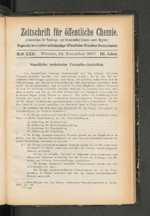 Heft XXII. Weimar, 24. November 1897