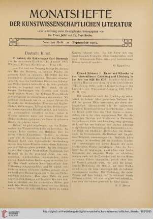 Neuntes Heft (September 1905)