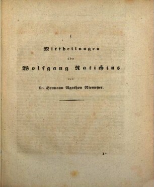 Mittheilungen über Wolfgang Ratichius. 6
