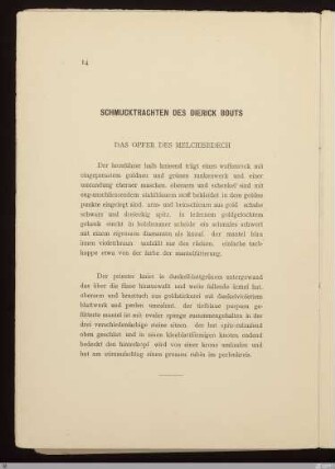 Schmucktrachten des Dierick Bouts / [Stefan George]