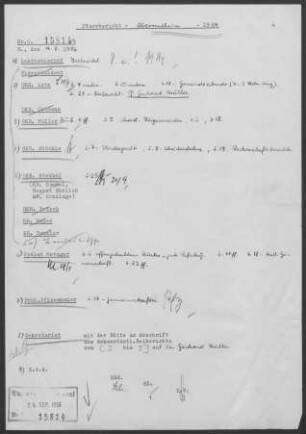 Obersontheim mit Markertshofen und Dispora (Bühlertann): Pfarrbericht 1954