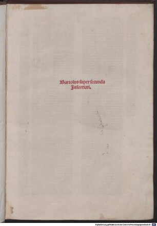 Lectura super prima et secunda parte Infortiati : mit Apostillae und Additiones von Alexander Tartagnus, 2