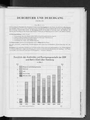 V. Durchfuhr und Durchgang
