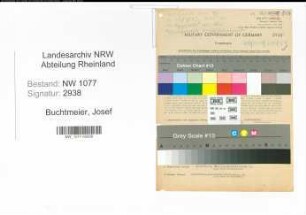 Entnazifizierung Josef Buchtmeier , geb. 17.02.1887 (Polizist)
