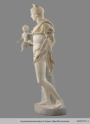 Statue des Hermes mit dem Dionysos-Knaben (nach Vorbild des Polyklet um 420 v. Chr., stark ergänzt)