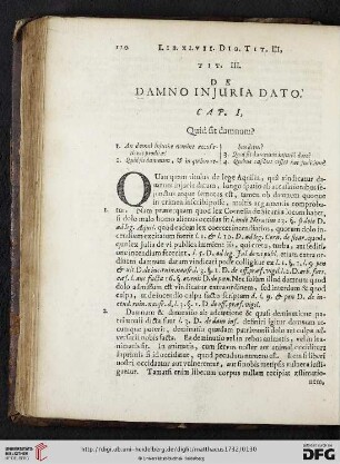 Tit. III: De Damno Injuria Dato