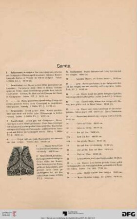 Samte (Nr. 1-127)