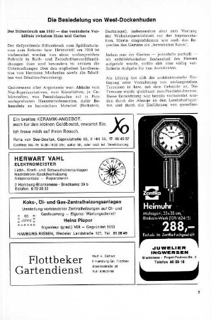 Die Besiedlung von West-Dockenhuden