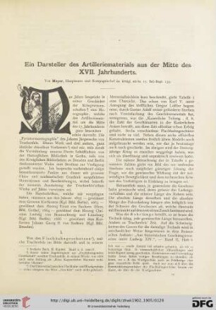 3: Ein Darsteller des Artilleriematerials aus der Mitte des XVII. Jahrhunderts