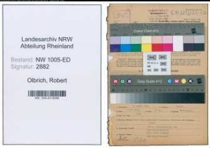 Entnazifizierung Robert Olbrich , geb. 03.04.1896 (Elektromeister)
