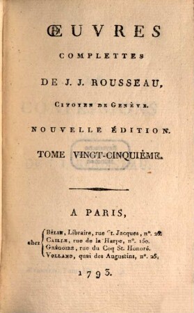 Mémoires. 3, Les Confessions De De [!] J. J. Rousseau ; T. 3