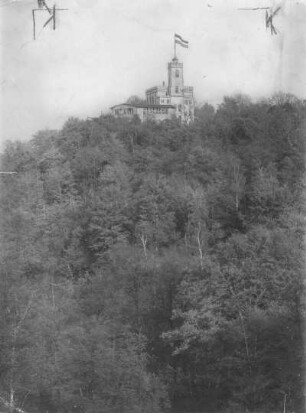 Cossebaude (Dresden-Cossebaude), Am Osterberg 1. Restaurant und Hotel "Osterberg" (um 1890). Talseite